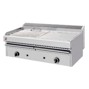 North V25 Gas Wasser Grill mit Grillplatte links