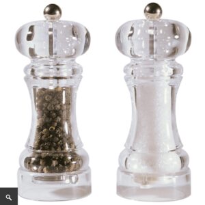Salz und Pfeffermühlen Set Acryl 145 mm