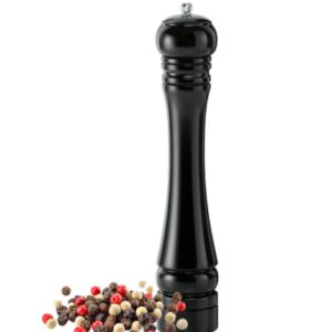 Pfeffermühle aus Holz schwarz 420 mm