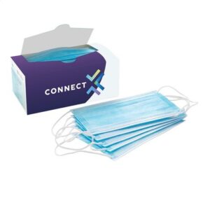 50 St. Mundmasken Typ II Hellblau