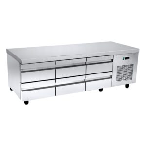 Kühltisch mit 6 Schubladen 179 x 70 x 64 cm -1/+8 Grad
