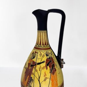 Griechische Keramik Vase 26 cm, Athina, Poseidon