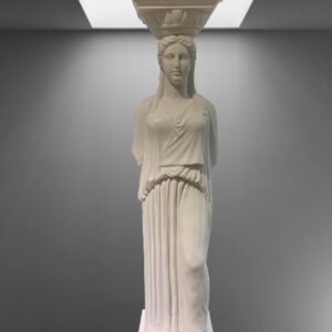 Statur Kariatis 80 cm weiss Alabaster