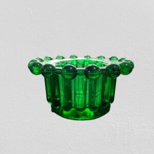 Teelichthalter Grün 5 x 9,5 cm aus Glass