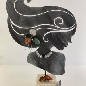 Dekoration Frauenkopf Hausgemacht 23 x 16 cm