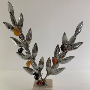 Dekoration Doppelt-Olivenzweige Hausgemacht 24 x 18 cm