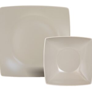 Teller 25x25 cm, Beige Matt B701