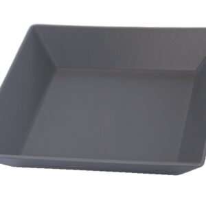 Teller Spaghetti 21x21 cm, Grau Matt G821