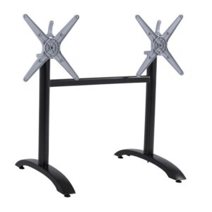 Tischgestell aluminium schwarz 84 x 63 x 73 cm